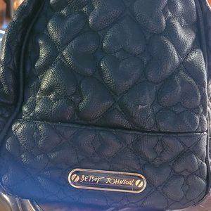 Betsey Johnson quilted hearts purse